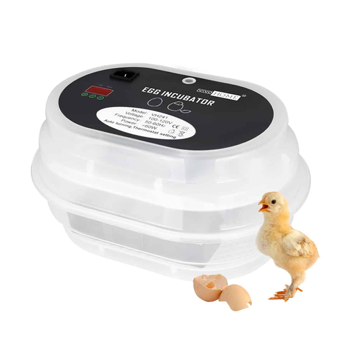 VIVOHOME 9 to 12-Egg Incubator with Automatic Egg Turning