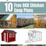 Material List Included #80408CS 4' x 8' Combination Saltbox Chicken Coop Plans 