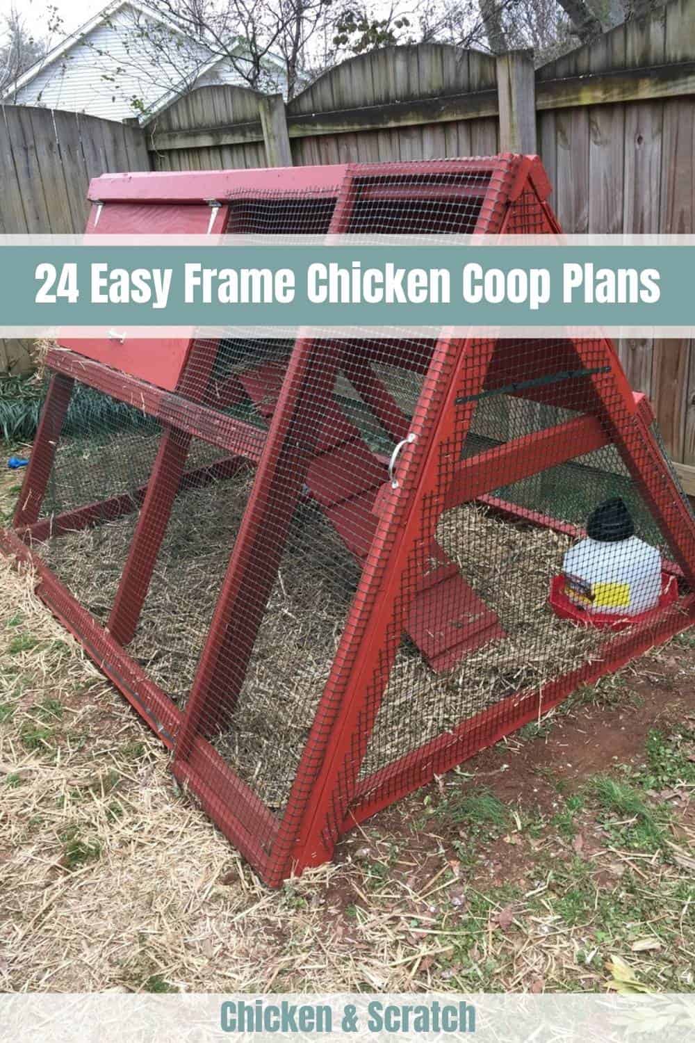 diy frame chicken coop plans