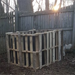 Inexpensive Wood Pallet Compost Bin