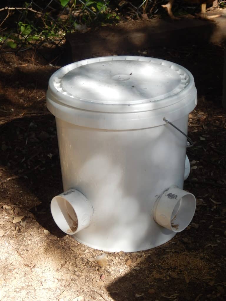 diy pvc chicken feeder DIY Bucket Chicken Feeder