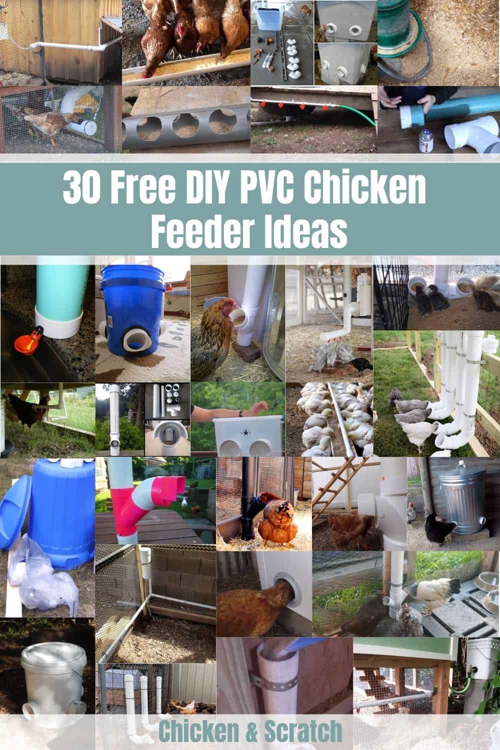 diy pvc chicken feeder