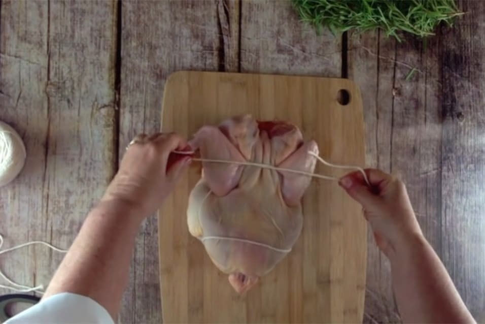 how to truss a chicken for rotisserie
