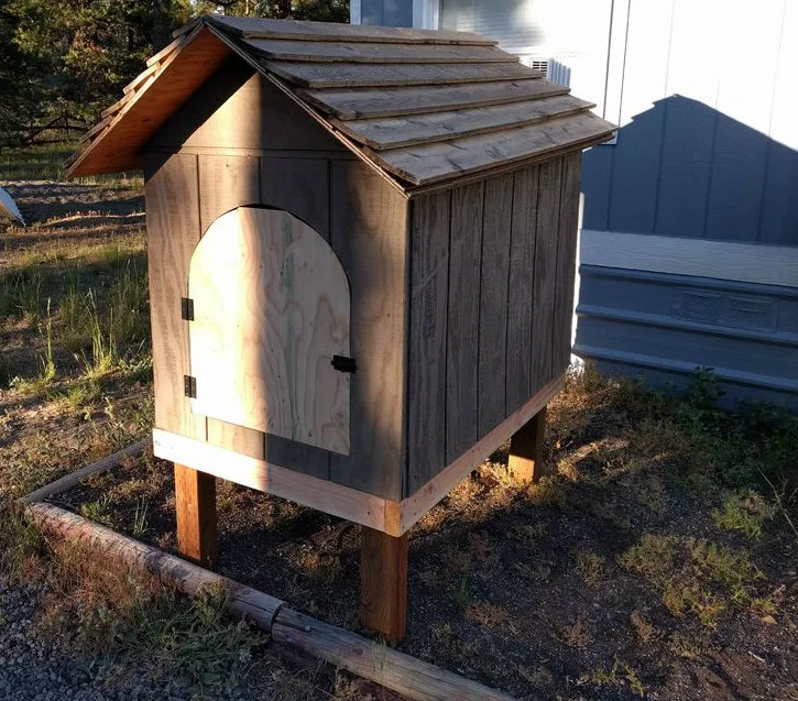 Assembling the Coop on the Platform