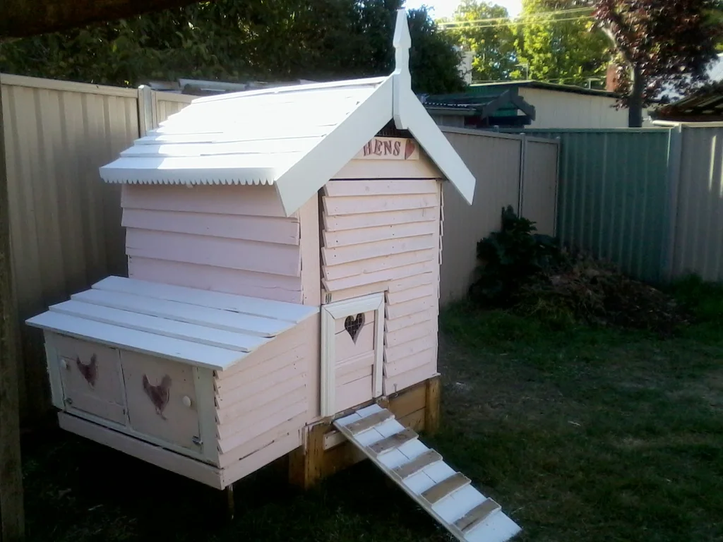 Pink Chicken Coop plan